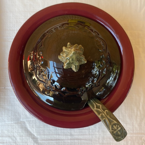 Relish plate with sauce bowl and spoon porcelain - Picture 6 of 10